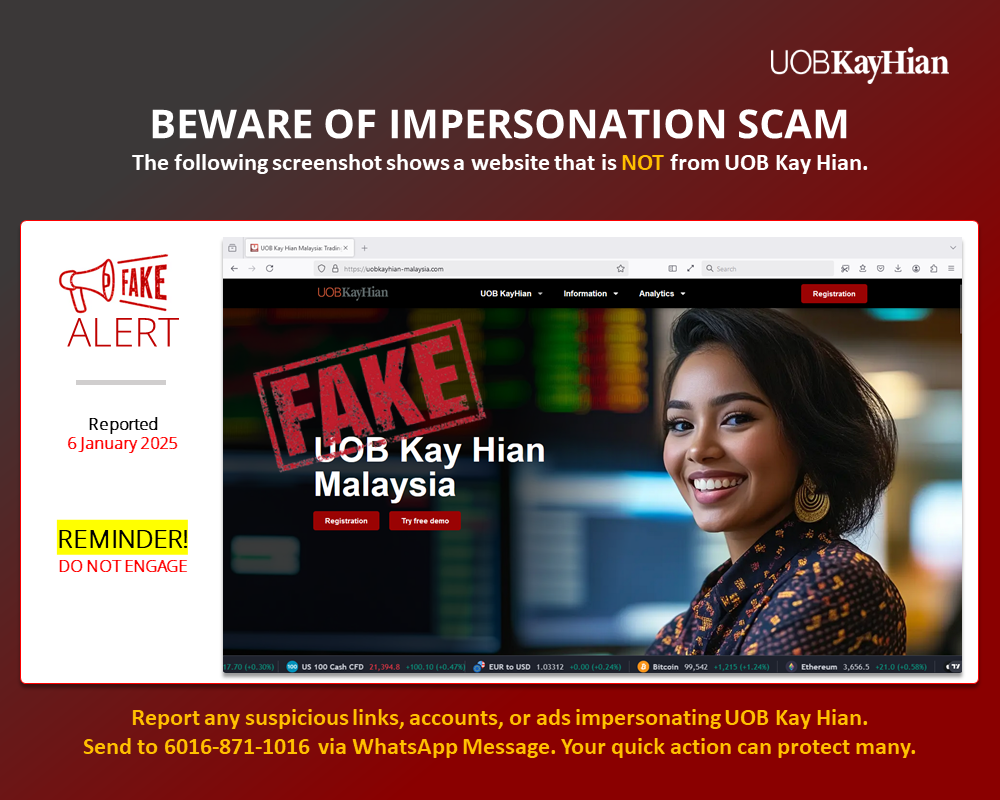 Scam Alert: Fake website impersonating UOB Kay Hian